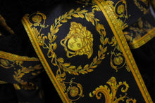 画像をギャラリービューアに読み込む, 新品未使用 VERSACE ヴェルサーチ バロック キッズ バスローブ ZACJYNG01 イタリア製 テスート ブラック イエロー サイズM 4c069723