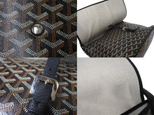 画像をギャラリービューアに読み込む, 新品同様 GOYARD ゴヤール カペシアンMM メッセンジャーショルダーバッグ PVC レザー ブラック ブラウン 中古 4c069794