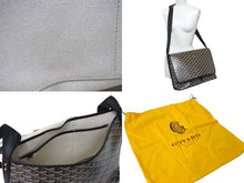 画像をギャラリービューアに読み込む, 新品同様 GOYARD ゴヤール カペシアンMM メッセンジャーショルダーバッグ PVC レザー ブラック ブラウン 中古 4c069794