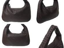 Load image into Gallery viewer, 極美品 BOTTEGAVENETA ボッテガヴェネタ ワンショルダーバッグ イントレチャート 115653 V0013 2040 レザー ダークブラウン 中古 4c069885