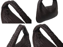 Load image into Gallery viewer, 極美品 BOTTEGAVENETA ボッテガヴェネタ ワンショルダーバッグ イントレチャート 115653 V0013 2040 レザー ダークブラウン 中古 4c069885