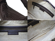 Load image into Gallery viewer, 極美品 BOTTEGAVENETA ボッテガヴェネタ ワンショルダーバッグ イントレチャート 115653 V0013 2040 レザー ダークブラウン 中古 4c069885