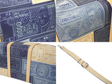 画像をギャラリービューアに読み込む, 新品未使用 CASANOVA カサノバ FUKUZAWA50 福沢50 キーポル ボストンバッグ オリジナル ブルー レザー シルバー金具 中古 4c070030