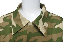 画像をギャラリービューアに読み込む, KAPITAL キャピタル 迷彩 開襟シャツ ワイシャツ グリーン ベージュ サイズ5 K2006SS207 美品 中古 4c070040