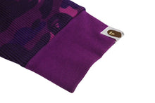 画像をギャラリービューアに読み込む, 極美品 BAPE エイプ ロンT サーマル 長袖トレーナー プリント パープル コットン 迷彩 サイズL 中古 4c070108