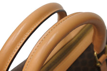 画像をギャラリービューアに読み込む, CELINE セリーヌ ハンドバッグ ボストンバッグ マカダム柄 ベージュ ブラウン PVC レザー ゴールド金具 美品 中古 4c070214