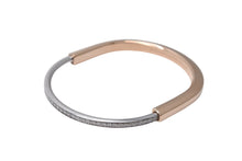 画像をギャラリービューアに読み込む, 極美品 TIFFANY&amp;Co. ティファニー ロック バングル 内径27cm K18YG K18WG パヴェダイヤモンド 1.51ct Au750刻印 中古 4c070265