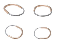 画像をギャラリービューアに読み込む, 極美品 TIFFANY&amp;Co. ティファニー ロック バングル 内径27cm K18YG K18WG パヴェダイヤモンド 1.51ct Au750刻印 中古 4c070265