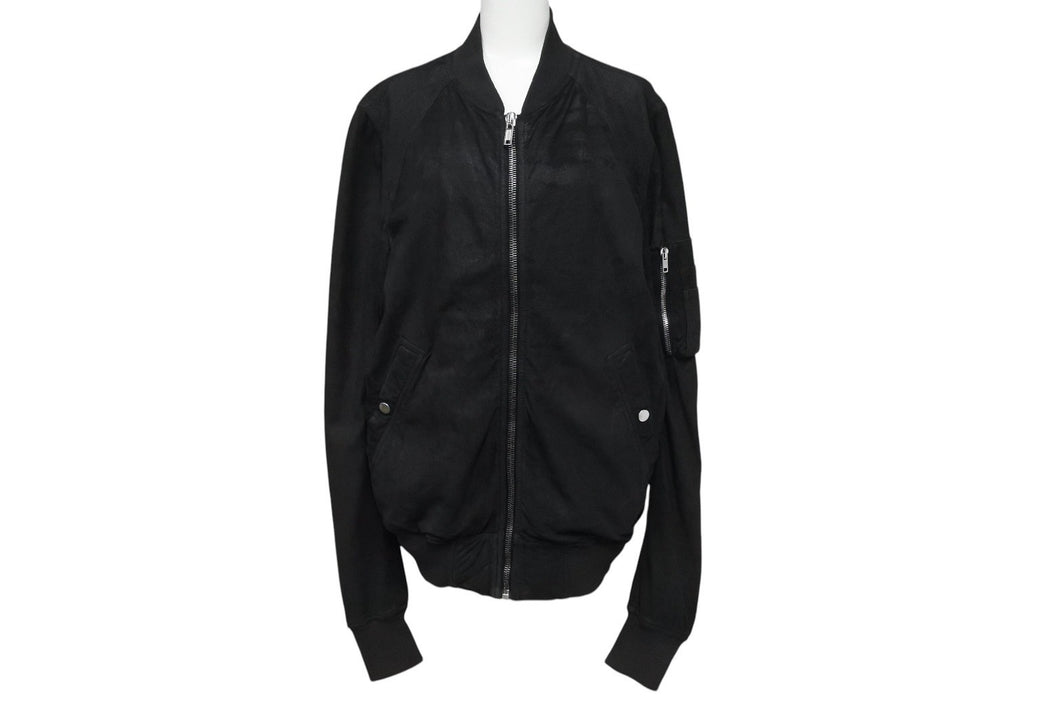 RICK OWENS リックオウエンス 16AW ボンバージャケット RU16F6775 レザー ブラック サイズ40 美品 中古 4c070275