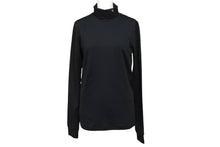 画像をギャラリービューアに読み込む, RAF SIMONS ラフシモンズ タートルネック ワンポイントロゴ 2006 R刺繡 シャツ コットン ブラック サイズ48 美品 中古 4c070277