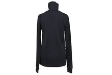 画像をギャラリービューアに読み込む, RAF SIMONS ラフシモンズ タートルネック ワンポイントロゴ 2006 R刺繡 シャツ コットン ブラック サイズ48 美品 中古 4c070277