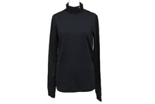 画像をギャラリービューアに読み込む, RAF SIMONS ラフシモンズ タートルネック ワンポイントロゴ 2006 R刺繡 シャツ コットン ブラック サイズ48 美品 中古 4c070277