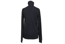 画像をギャラリービューアに読み込む, RAF SIMONS ラフシモンズ タートルネック ワンポイントロゴ 2006 R刺繡 シャツ コットン ブラック サイズ48 美品 中古 4c070277