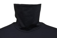 画像をギャラリービューアに読み込む, RAF SIMONS ラフシモンズ タートルネック ワンポイントロゴ 2006 R刺繡 シャツ コットン ブラック サイズ48 美品 中古 4c070277