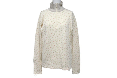 新品未使用 KAPITAL キャピタル ワッフル天竺 小花pt ZIP ダウン スリーブ ハーフZIP ロンT EK-1662LC サイズ1 中古 4c070332