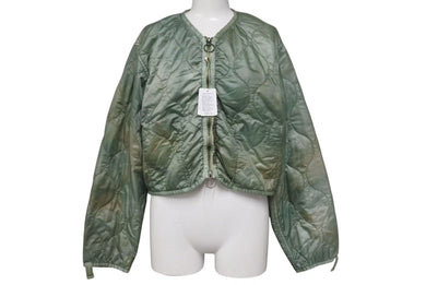 新品未使用 KAPITAL キャピタル キルティング ムラ染め ライニングクロップ ドボレロ カーキ ナイロン ダウン 4c070335