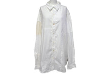 画像をギャラリービューアに読み込む, KAPITAL キャピタル 開襟シャツ ワイシャツ ホワイト コットン リネン サイズ5 EK-1120 美品 中古 4c070341