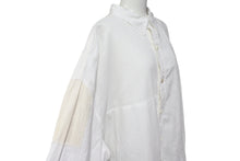 画像をギャラリービューアに読み込む, KAPITAL キャピタル 開襟シャツ ワイシャツ ホワイト コットン リネン サイズ5 EK-1120 美品 中古 4c070341