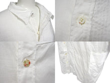 画像をギャラリービューアに読み込む, KAPITAL キャピタル 開襟シャツ ワイシャツ ホワイト コットン リネン サイズ5 EK-1120 美品 中古 4c070341