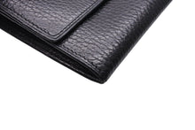 画像をギャラリービューアに読み込む, GIANNI VERSACE ジャンヌヴェルサーチ 長財布 ロングウォレット メデューサ レザー ブラック ゴールド金具 美品 中古 4c070414