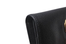 画像をギャラリービューアに読み込む, GIANNI VERSACE ジャンヌヴェルサーチ 長財布 ロングウォレット メデューサ レザー ブラック ゴールド金具 美品 中古 4c070414