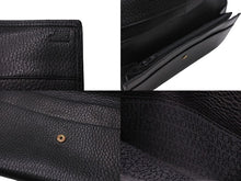 画像をギャラリービューアに読み込む, GIANNI VERSACE ジャンヌヴェルサーチ 長財布 ロングウォレット メデューサ レザー ブラック ゴールド金具 美品 中古 4c070414