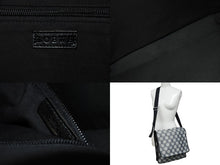 画像をギャラリービューアに読み込む, LOEWE ロエベ アナグラム ショルダーバッグ クロスボディバッグ キャンバス レザー ブラック ネイビー ホワイト 美品 中古 4c070428