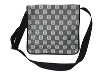 画像をギャラリービューアに読み込む, LOEWE ロエベ アナグラム ショルダーバッグ クロスボディバッグ キャンバス レザー ブラック ネイビー ホワイト 美品 中古 4c070428