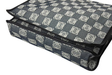 画像をギャラリービューアに読み込む, LOEWE ロエベ アナグラム ショルダーバッグ クロスボディバッグ キャンバス レザー ブラック ネイビー ホワイト 美品 中古 4c070428