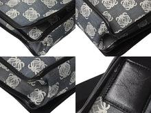 画像をギャラリービューアに読み込む, LOEWE ロエベ アナグラム ショルダーバッグ クロスボディバッグ キャンバス レザー ブラック ネイビー ホワイト 美品 中古 4c070428