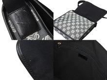 画像をギャラリービューアに読み込む, LOEWE ロエベ アナグラム ショルダーバッグ クロスボディバッグ キャンバス レザー ブラック ネイビー ホワイト 美品 中古 4c070428