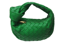 Load image into Gallery viewer, BOTTEGA VENETA ボッテガヴェネタ ミニ ジョディ ハンドバッグ 651876 パラキート グリーン カーフ ラムレザー 美品 中古 4c070436