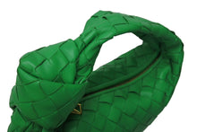 Load image into Gallery viewer, BOTTEGA VENETA ボッテガヴェネタ ミニ ジョディ ハンドバッグ 651876 パラキート グリーン カーフ ラムレザー 美品 中古 4c070436