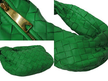 Load image into Gallery viewer, BOTTEGA VENETA ボッテガヴェネタ ミニ ジョディ ハンドバッグ 651876 パラキート グリーン カーフ ラムレザー 美品 中古 4c070436