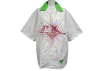 画像をギャラリービューアに読み込む, 新品同様 PRADA プラダ タイムカプセル プリント コットン シャツ ホワイト グリーン メンバー限定 オンライン限定 UCS438 15P8 F0018 S 231 サイズM 中古 4c070464