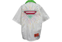 画像をギャラリービューアに読み込む, 新品同様 PRADA プラダ タイムカプセル プリント コットン シャツ ホワイト グリーン メンバー限定 オンライン限定 UCS438 15P8 F0018 S 231 サイズM 中古 4c070464