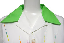 画像をギャラリービューアに読み込む, 新品同様 PRADA プラダ タイムカプセル プリント コットン シャツ ホワイト グリーン メンバー限定 オンライン限定 UCS438 15P8 F0018 S 231 サイズM 中古 4c070464