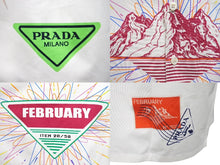 画像をギャラリービューアに読み込む, 新品同様 PRADA プラダ タイムカプセル プリント コットン シャツ ホワイト グリーン メンバー限定 オンライン限定 UCS438 15P8 F0018 S 231 サイズM 中古 4c070464