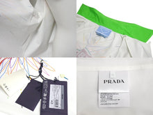 画像をギャラリービューアに読み込む, 新品同様 PRADA プラダ タイムカプセル プリント コットン シャツ ホワイト グリーン メンバー限定 オンライン限定 UCS438 15P8 F0018 S 231 サイズM 中古 4c070464