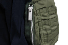 画像をギャラリービューアに読み込む, Sacai サカイ 22SS ナイロン ツイル 半袖Ｔシャツ ブラック カーキ ドッキング トップス コットン サイズ1 美品 中古 4c070469