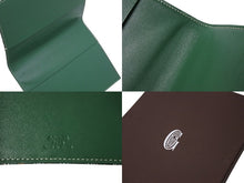 画像をギャラリービューアに読み込む, 新品未使用 GOYARD ゴヤール カスティリオーネ カバー 手帳カバー CASTIGMMLTY09CL09X マーカージュ グリーン PVC レザー 中古 4c070493
