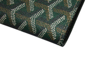 画像をギャラリービューアに読み込む, 新品未使用 GOYARD ゴヤール カスティリオーネ カバー 手帳カバー CASTIGMMLTY09CL09X マーカージュ グリーン PVC レザー 中古 4c070493