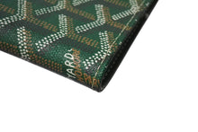 画像をギャラリービューアに読み込む, 新品未使用 GOYARD ゴヤール カスティリオーネ カバー 手帳カバー CASTIGMMLTY09CL09X マーカージュ グリーン PVC レザー 中古 4c070493