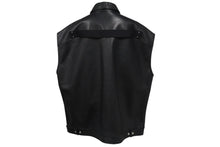 画像をギャラリービューアに読み込む, 新品同様 RickOwens リックオウエンス レザーベスト ジャケット RU21S6776-LC モルドバ製 ブラック シルバー金具 サイズ42 中古 4c070682