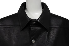 画像をギャラリービューアに読み込む, 新品同様 RickOwens リックオウエンス レザーベスト ジャケット RU21S6776-LC モルドバ製 ブラック シルバー金具 サイズ42 中古 4c070682