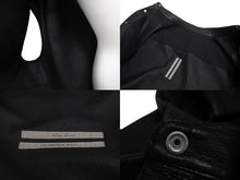 画像をギャラリービューアに読み込む, 新品同様 RickOwens リックオウエンス レザーベスト ジャケット RU21S6776-LC モルドバ製 ブラック シルバー金具 サイズ42 中古 4c070682