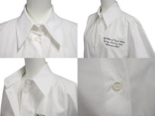 画像をギャラリービューアに読み込む, 極美品 OFF WHITE オフホワイト Popeline アシンメトリー シャツドレス OWDB280R21FAB0001 ホワイト サイズ38 中古 4c070726