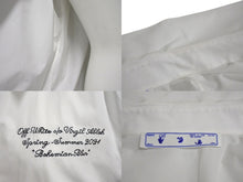 画像をギャラリービューアに読み込む, 極美品 OFF WHITE オフホワイト Popeline アシンメトリー シャツドレス OWDB280R21FAB0001 ホワイト サイズ38 中古 4c070726