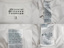 画像をギャラリービューアに読み込む, Maison Margiela メゾン マルジェラ logo cotton jersey t shirt ロゴ コットン ジャージー Tシャツ XS 美品 中古 4c070762