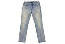 画像をギャラリービューアに読み込む, SAINT LAURENT サンローラン デニム コットン ブルー レザータグ 589797 サイズ25 中古 美品 4c070768